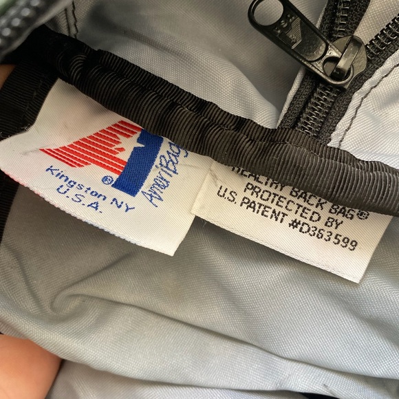 vintage green leather large sling bag - Picture 12 of 12